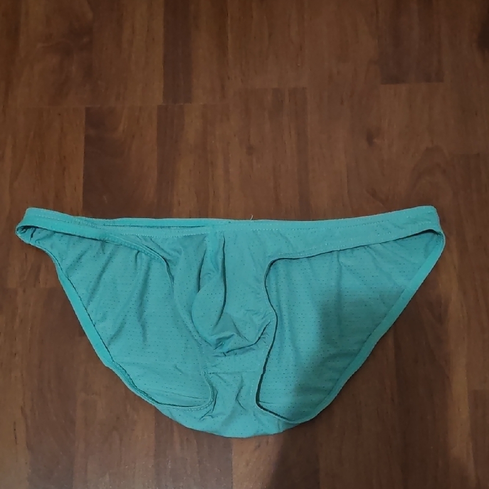 Men Teal Bikini Bottoms